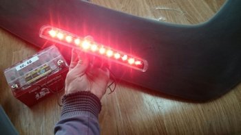 Универсальный LED стоп сигнал KIA Sorento (UM/Prime) 3 поколение дорестайлинг (2014-2018) 21103716810 (22х2х4 см). (Белый)Цена: 749 р.. Увеличить фотографию 2
