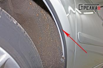 1 949 р. Универсальный антискол колесных арок (134-139 см) Стрелка11 Chevrolet Orlando (2011-2018) (2 штуки). Увеличить фотографию 7