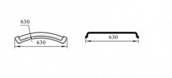 699 р. Полукрылок К-430 (1/3) Master-Plast DAF XF 105 (2005-2013). Увеличить фотографию 2