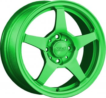 Кованый диск Slik Classik 6x14 (RAL 6038 ярко зеленый)   (Цвет: RAL 6038 ярко зеленый)