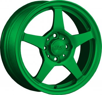 12 799 р. Кованый диск Slik Classik 6x14 (Зеленый)   (Цвет: Зеленый). Увеличить фотографию 1
