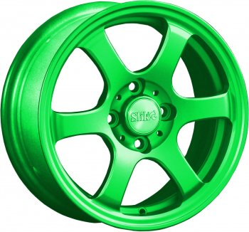 Кованый диск Slik Classik 6x14 (RAL 6038 ярко-зеленый)   (Цвет: RAL 6038 ярко-зеленый)