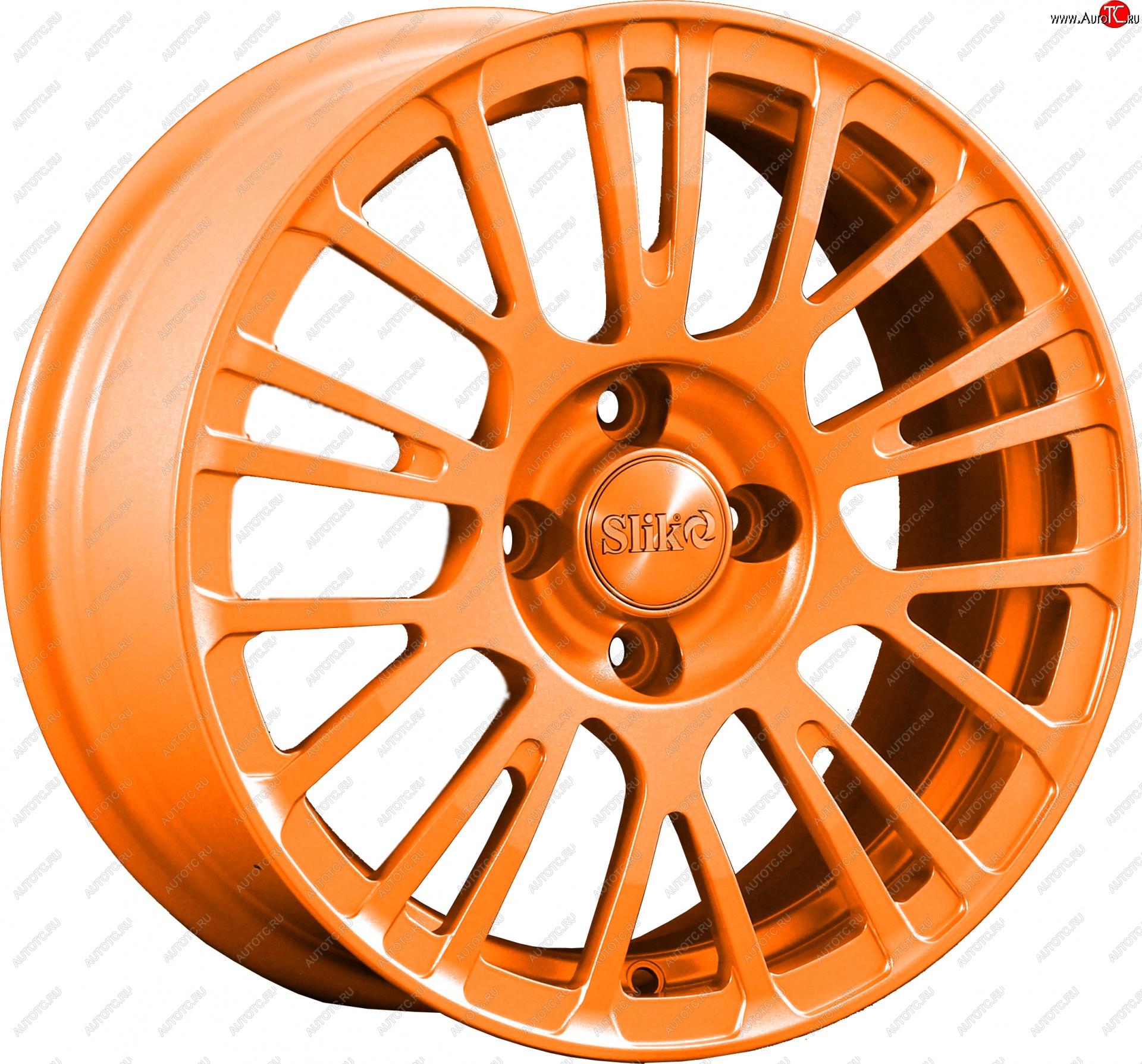 11 899 р. Кованый диск Slik Classik 6.5x15 (Ярко-оранжевый)   (Цвет: Ярко-оранжевый)