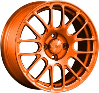 11 899 р. Кованый диск Slik Classik 6.5x15 (Ярко-оранжевый)   (Цвет: Ярко-оранжевый). Увеличить фотографию 1