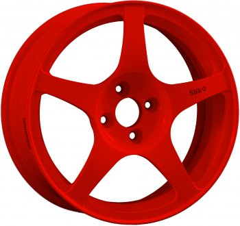 Кованый диск Slik classik R16x6.5 Красный (RED) 6.5x16 Mazda Cronos (1991-1996) 5x114.3xDIA67.1xET45.0