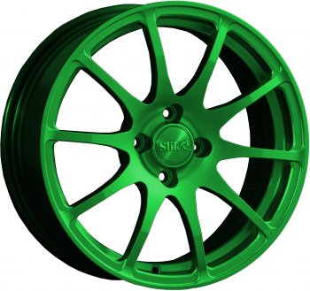 Кованый диск Slik classik R16x6.5 Зеленый (GREEN) 6.5x16 Hyundai Elantra AD рестайлинг (2018-2020) 5x114.3xDIA67.1xET46.0