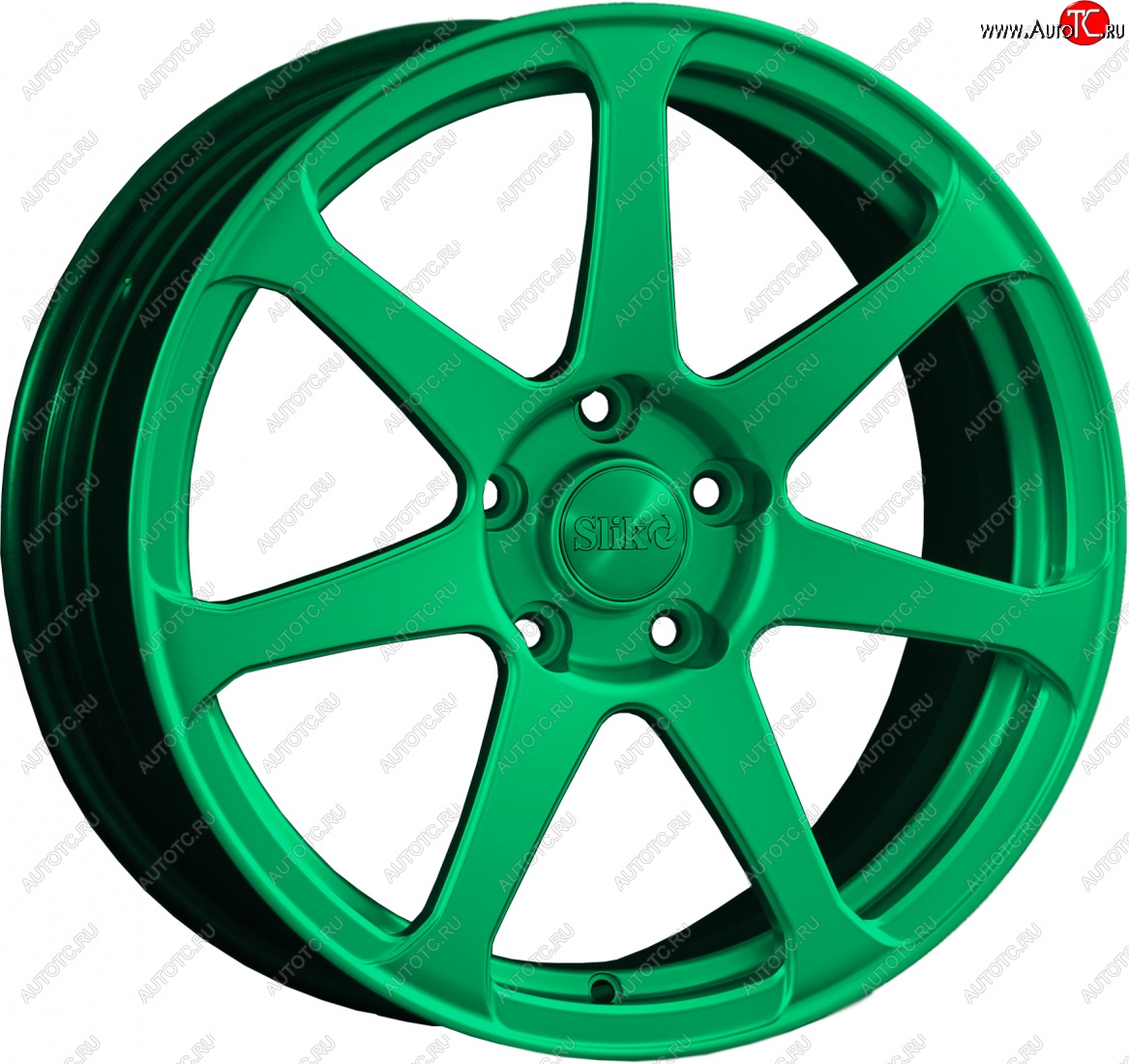 14 499 р. Кованый диск Slik classik R17x7.5 Candy Green изумрудно-зеленый 7.5x17 Chevrolet Lanos T100 седан (2002-2017) 4x100.0xDIA56.6xET49.0 (Цвет: Candy Green изумрудно-зеленый 7.5x17)