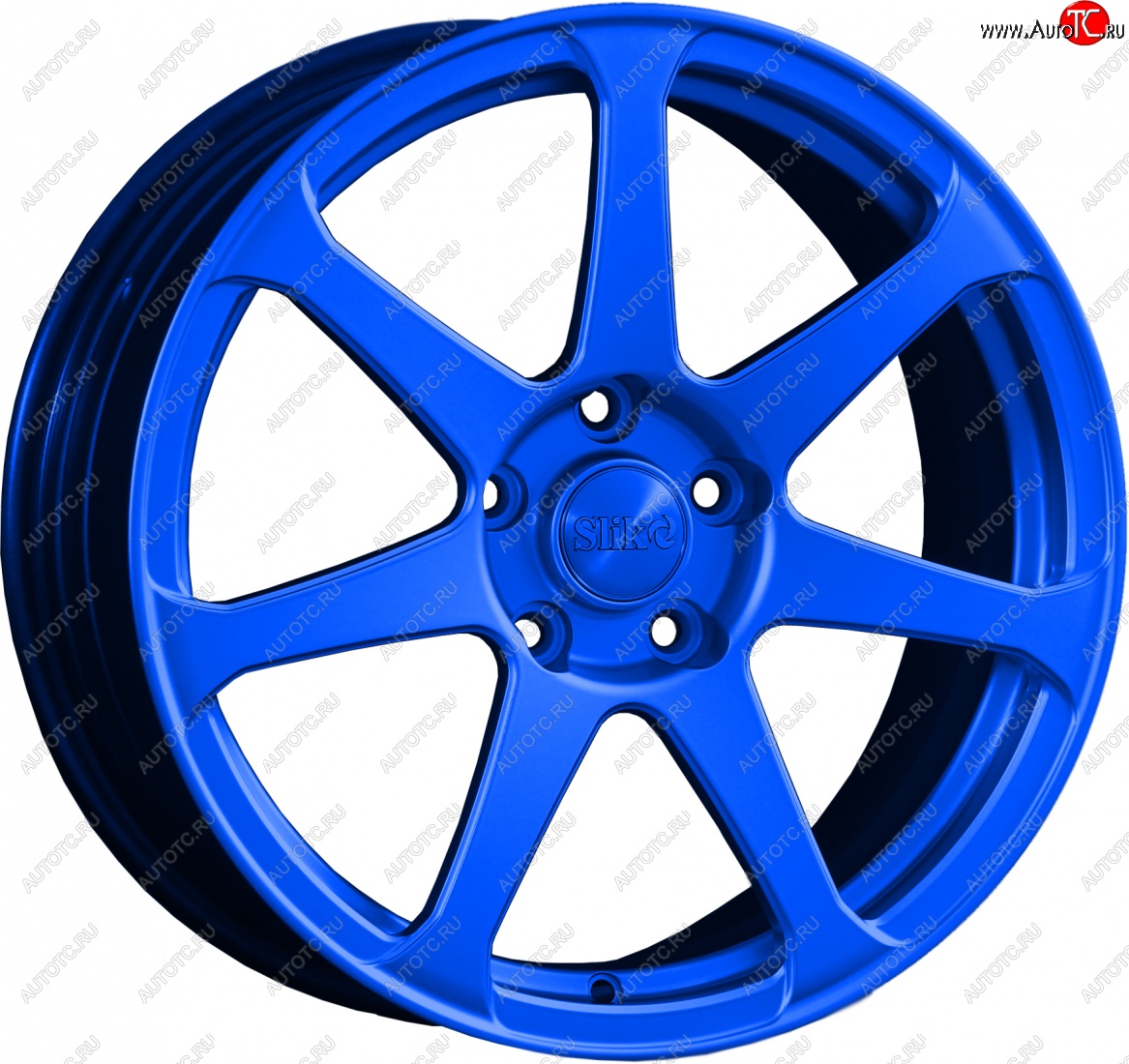 14 499 р. Кованый диск Slik classik R17x7.5 Candy BLUE синий 7.5x17 Chevrolet Lanos T100 седан (2002-2017) 4x100.0xDIA56.6xET49.0 (Цвет: Candy BLUE синий 7.5x17)