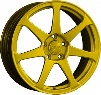 14 499 р. Кованый диск Slik classik R17x7.5 Candy YELLOW ярко-желтый 7.5x17 Chevrolet Lanos T100 седан (2002-2017) 4x100.0xDIA56.6xET49.0 (Цвет: Candy YELLOW ярко-желтый 7.5x17). Увеличить фотографию 1