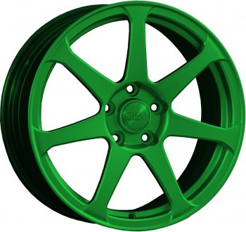 14 499 р. Кованый диск Slik classik R17x7.5 Зеленый (GREEN) 7.5x17 Chevrolet Lacetti хэтчбек (2002-2013) 4x114.3xDIA56.6xET44.0 (Цвет: GREEN). Увеличить фотографию 1