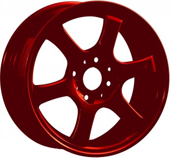 13 499 р. Кованый диск Slik Classic Sport L-1726S 6.0x14   (Candy красный (Candy RED)). Увеличить фотографию 1
