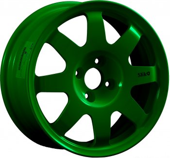 15 599 р. Кованый диск Slik Classic Sport L-181S 6.5x15   (Зеленый (GREEEN)). Увеличить фотографию 1