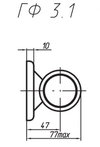 1 199 р. Фонарь габаритный и контурный Евросвет ГФ 3.1 LED3-3 Бегущий огонь   (12В). Увеличить фотографию 2