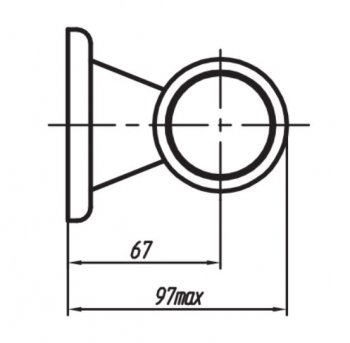 869 р. Фонарь габаритный и контурный Евросвет ГФ 3.2 LED3-1 Солнышко   (12В). Увеличить фотографию 2