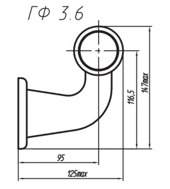 1 199 р. Фонарь габаритный и контурный Евросвет ГФ 3.6 LED3-3 Бегущий огонь   (12В). Увеличить фотографию 2