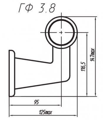 1 199 р. Фонарь габаритный и контурный Евросвет ГФ 3.8 LED3-3 Бегущий огонь   (12В). Увеличить фотографию 2