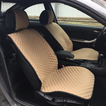 Универсальная накидка на сиденья Hyundai Solaris RB рестайлинг седан (2014-2017) Lord Autofashion Кристалл (трикотаж, 2 места). (Бежевый)Цена: 2 349 р.. Увеличить фотографию 2