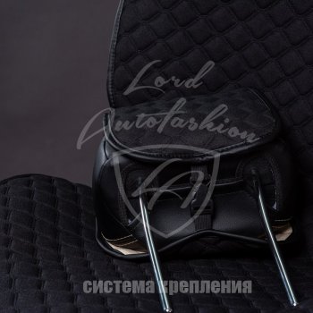 Универсальная накидка на сиденья Hyundai Santa Fe DM дорестайлинг (2012-2016) Lord Autofashion Кристалл (трикотаж, 2 места). (Бежевый)Цена: 2 349 р.. Увеличить фотографию 7
