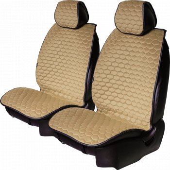 Комплект накидок на сиденья Hyundai Santa Fe DM дорестайлинг (2012-2016) Lord Autofashion Тейлор (велюр, 2 места). (Бежевый 3630)Цена: 3 349 р.. Увеличить фотографию 1