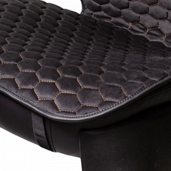Комплект накидок на сиденья KIA Sorento (UM/Prime) 3 поколение дорестайлинг (2014-2018) Lord Autofashion Тейлор (велюр, 2 места). (Чёрный 800/Бежевый)Цена: 3 149 р.. Увеличить фотографию 4