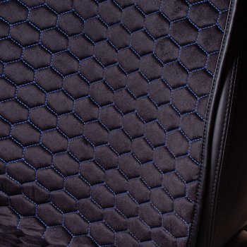 Комплект накидок на сиденья Audi A8 (D4) 3-е поколение дорестайлинг, седан (2009-2013) Lord Autofashion Тейлор (велюр, 2 места). (Чёрный 800/Синий)Цена: 2 999 р.. Увеличить фотографию 2