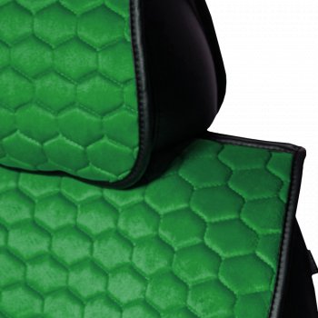 Комплект накидок на сиденья KIA Sorento (UM/Prime) 3 поколение дорестайлинг (2014-2018) Lord Autofashion Тейлор (велюр, 2 места). (Зелёный 1655)Цена: 2 999 р.. Увеличить фотографию 3