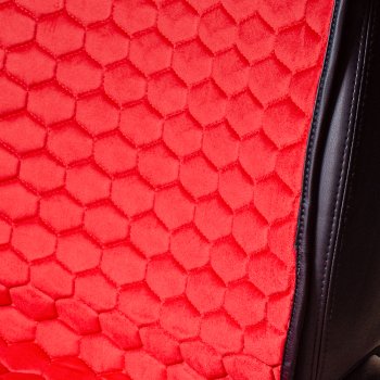 Комплект накидок на сиденья Hyundai Santa Fe DM дорестайлинг (2012-2016) Lord Autofashion Тейлор (велюр, 2 места). (Красный 4206)Цена: 3 349 р.. Увеличить фотографию 2