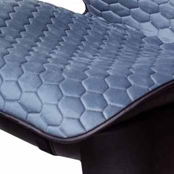 Комплект накидок на сиденья KIA Sorento (UM/Prime) 3 поколение дорестайлинг (2014-2018) Lord Autofashion Тейлор (велюр, 2 места). (Серо-голубой 290)Цена: 2 999 р.. Увеличить фотографию 4