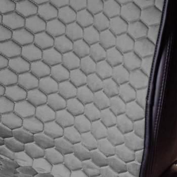 Комплект накидок на сиденья KIA Sorento (UM/Prime) 3 поколение дорестайлинг (2014-2018) Lord Autofashion Тейлор (велюр, 5 мест). (Серый 715)Цена: 5 399 р.. Увеличить фотографию 4