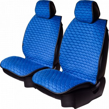 Комплект накидок на сиденья Hyundai Santa Fe DM дорестайлинг (2012-2016) Lord Autofashion Тейлор (велюр, 5 мест). (Синий 2650)Цена: 6 499 р.. Увеличить фотографию 1