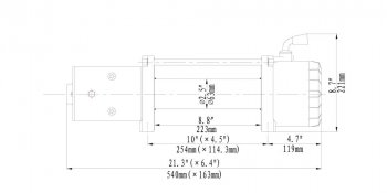 Лебёдка электрическая KIA Sorento (UM/Prime) 3 поколение дорестайлинг (2014-2018) 5000 lbs 2268 кг Runva. (стальной трос)Цена: 53 499 р.. Увеличить фотографию 5