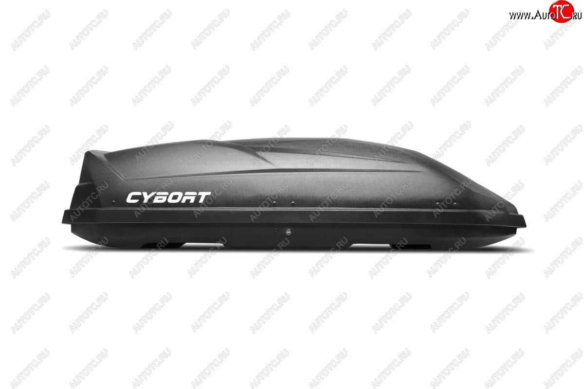 43 999 р. Багажный бокс CYBORT CarNet (460 л/206x86x40 см, двухсторонний, быстросъемные крепления краб) на крышу   (черный металлик)