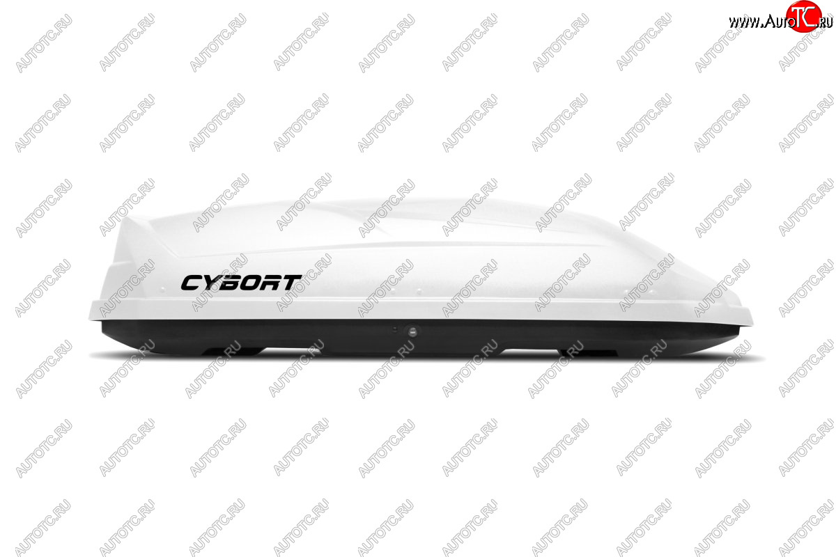 43 999 р. Багажный бокс CYBORT CarNet (460 л/206x86x40 см, двухсторонний, быстросъемные крепления краб) на крышу   (белый металлик)