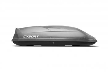 Багажный бокс Hyundai Santa Fe DM дорестайлинг (2012-2016) CYBORT CarNet (460 л, двухсторонний, быстросъемные крепления краб). (серый матовый с защитным покрытием Raptor)Цена: 31 599 р.. Увеличить фотографию 5