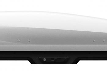30 599 р. Багажный бокс (470 л 206х75х36 см, двусторонний) LUX IRBIS 206 Ford Transit 4  дорестайлинг (2014-2021) (серый матовый). Увеличить фотографию 5