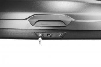26 699 р. Багажный бокс (440 л 142х91х45 см, двусторонний) LUX TAVR 140 Peugeot 3008 дорестайлинг (2009-2013) (серый матовый). Увеличить фотографию 11