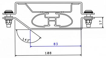 15 299 р. Багажник универсальный (с откидными бортами) АПС Лада 2123 (Нива Шевроле) дорестайлинг (2002-2008) (черный). Увеличить фотографию 12