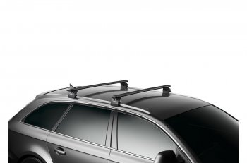 Поперечные дуги рейлингов Hyundai Santa Fe DM дорестайлинг (2012-2016) THULE WingBar (длина дуг 127 см). (цвет: черный)Цена: 16 899 р.. Увеличить фотографию 5
