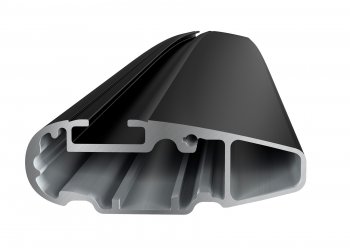 Поперечные дуги рейлингов Hyundai Santa Fe DM дорестайлинг (2012-2016) THULE WingBar (длина дуг 127 см). (цвет: черный)Цена: 16 899 р.. Увеличить фотографию 4