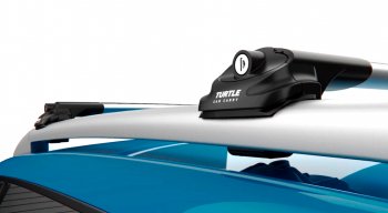 Универсальный багажник на крышу Hyundai Santa Fe DM дорестайлинг (2012-2016) TURTLE Air 1 (106 см, на обычные рейлинги). (серебро)Цена: 9 899 р.. Увеличить фотографию 1