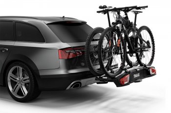 Велобагажник-платформа на фаркоп KIA Sorento (UM/Prime) 3 поколение дорестайлинг (2014-2018) Thule VeloSpace XT. (Для 2-х велосипедов)Цена: 43 999 р.. Увеличить фотографию 1