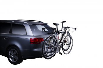 Велобагажник на фаркоп KIA Sorento (UM/Prime) 3 поколение дорестайлинг (2014-2018) Thule Xpress. (Для 2-х велосипедов)Цена: 4 899 р.. Увеличить фотографию 1