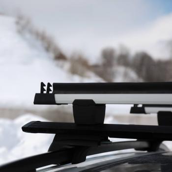 10 699 р. Крепление 5 пар лыж/4 сноуборда на аэродинамический профиль LUX Эльбрус Toyota Kluger XU20 дорестайлинг (2000-2003). Увеличить фотографию 7
