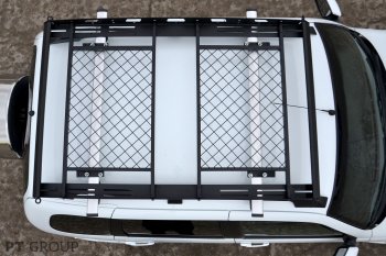 Универсальный багажник-корзина двухсекционный KIA Sorento (UM/Prime) 3 поколение дорестайлинг (2014-2018) Petroil Tuning (1630х1110 мм, под попереч).Цена: 11 399 р.. Увеличить фотографию 3
