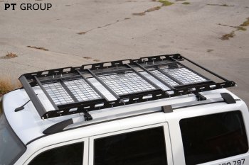 Универсальный багажник-корзина трехсекционный KIA Sorento (UM/Prime) 3 поколение дорестайлинг (2014-2018) Petroil Tuning (2100х1100 мм, под поперечины).Цена: 14 799 р.. Увеличить фотографию 1