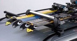 Комплект креплений для 4 пар лыж или 2 сноубордов MontBlanc McKinley Hyundai Solaris RB дорестайлинг седан  (2010-2014).Цена: 8 189 р.. Увеличить фотографию 1