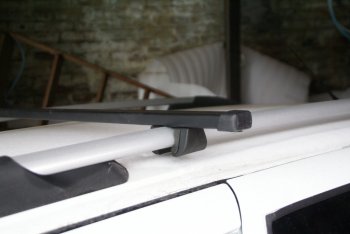 1 599 р. Комплект поперечин для рейлингов АвтоТК v1 Toyota Camry XV40 дорестайлинг (2006-2008) (Цвет: чёрный (стальные), Длина: 1300мм). Увеличить фотографию 3