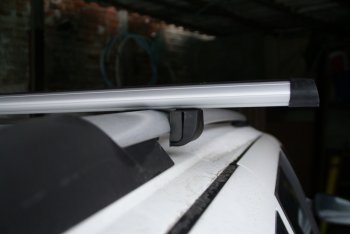 1 599 р. Комплект поперечин для рейлингов АвтоТК v1 KIA Rio 3 QB дорестайлинг седан (2011-2015) (Цвет: чёрный (стальные), Длина: 1300мм). Увеличить фотографию 16