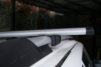 1 599 р. Комплект поперечин для рейлингов АвтоТК v1 Audi A8 D4 дорестайлинг, седан (2009-2013) (Цвет: чёрный (стальные), Длина: 1300мм). Увеличить фотографию 17