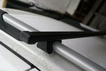 1 599 р. Комплект поперечин для рейлингов АвтоТК v1 KIA Rio 3 QB дорестайлинг седан (2011-2015) (Цвет: чёрный (стальные), Длина: 1300мм). Увеличить фотографию 5